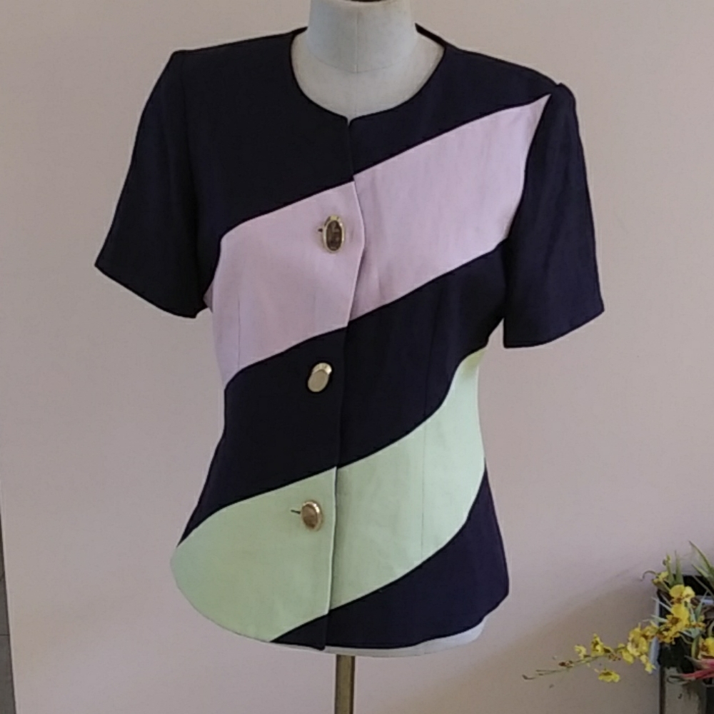 Constance Saunders Short Sleeve Top.